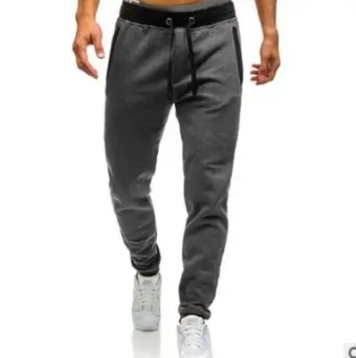 Spring and Autumn New Men's Sports Pants Casual Loose Solid Color Stretch Running Fitness Personality Men's Sports Pants