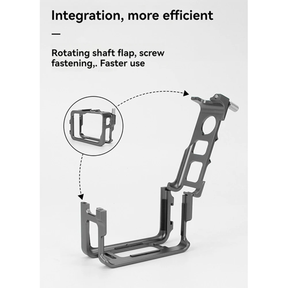 Серебристо-серый универсальный металлический корпус с холодным башмаком для