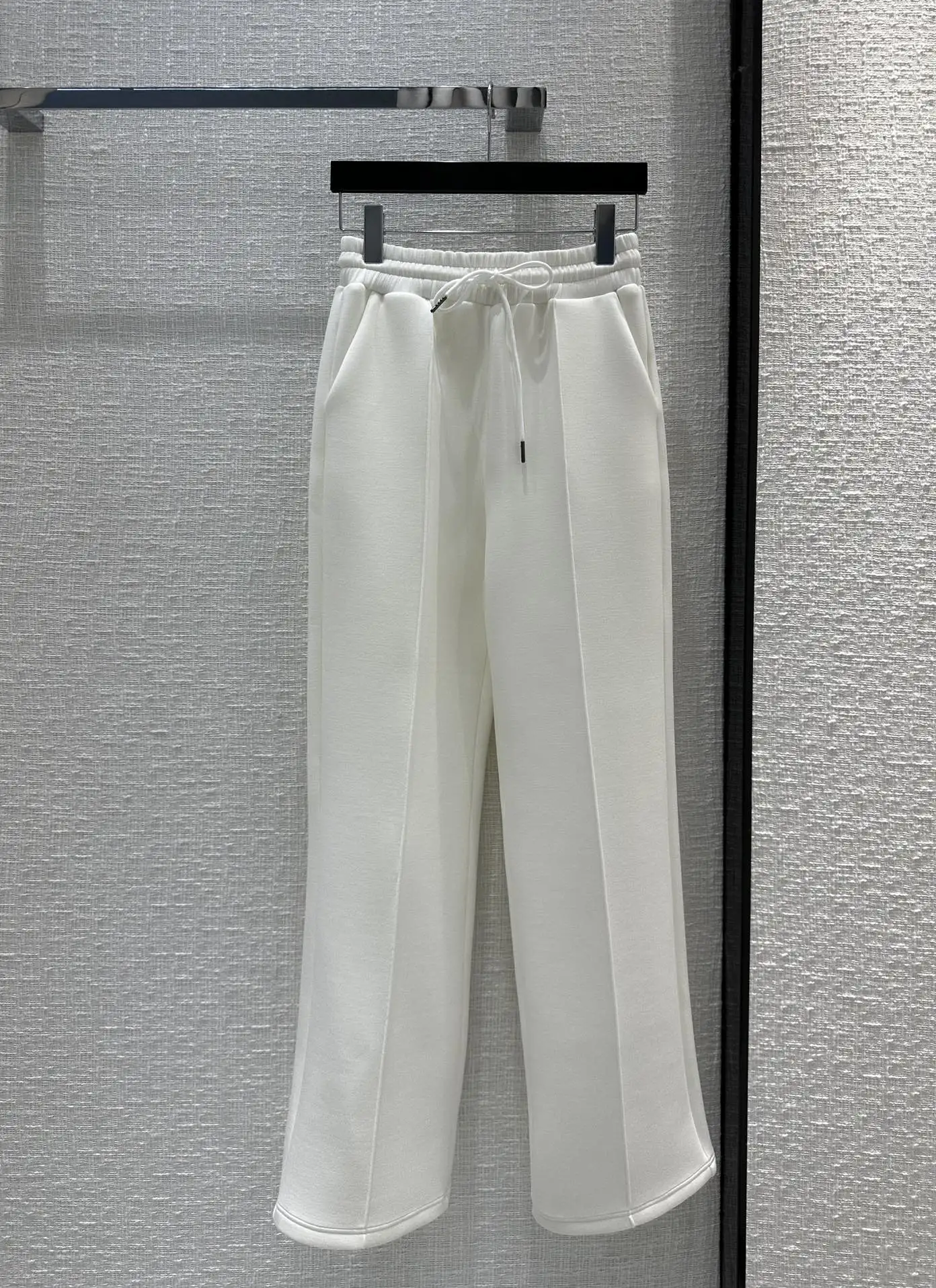 23 New early spring elastic waist straight leg pants handsome and fashionable super thin