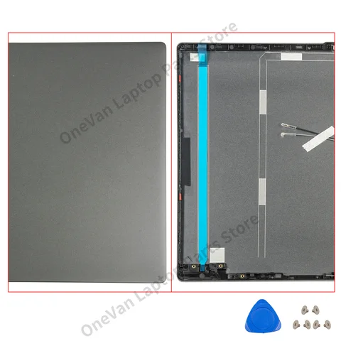 Чехол для Lenovo Ideapad 5 серый/серебристый/синий