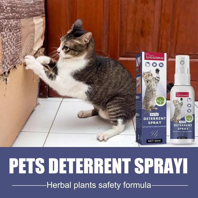 

50ml No Chew Spray For Dogs No Scratch Spray For Cats Stay Away From Restricted Areas For Pets Behavior Training Suitable