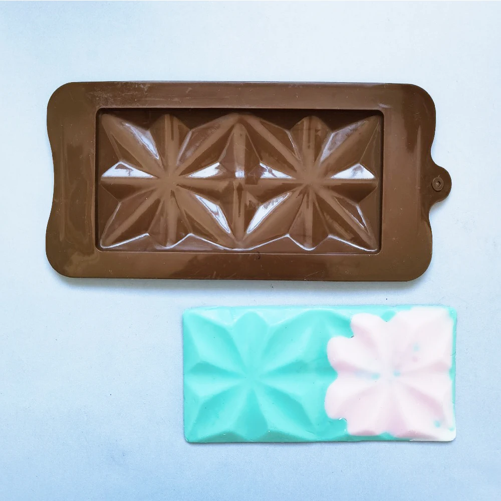

Square crystal Chocolate cake silicone mold 3D mousse handmade pastry jelly biscuit mold baking tool
