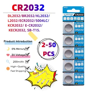 200mAh CR2032 CR 2032 DL2032 ECR2032 3V Lithium Battery For Watch Toy Calculator Car Key Remote Control Button Coin Cells
