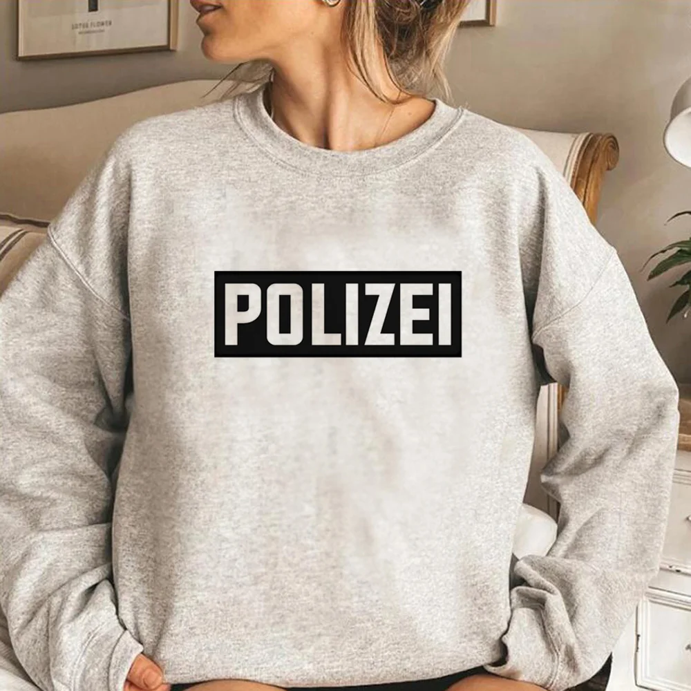 

Polizei hoodies women Kawaii gothic tracksuit Hood women anime sweater