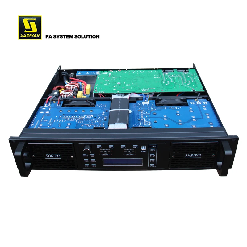 D20KQ 16000 Вт 4-канальный стереоусилитель мощности класса D DSP FP20000Q