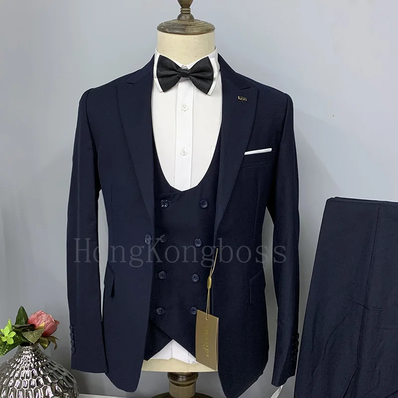 Костюм из трех предметов блейзер жилет и брюки модная новинка 2022 мужской