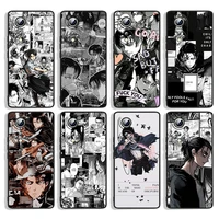 attack on titan anime for huawei honor 60 se 50 30i 20 10i 10x 10 9x 9c 9a 8a 8x lite pro black silicone phone case capa