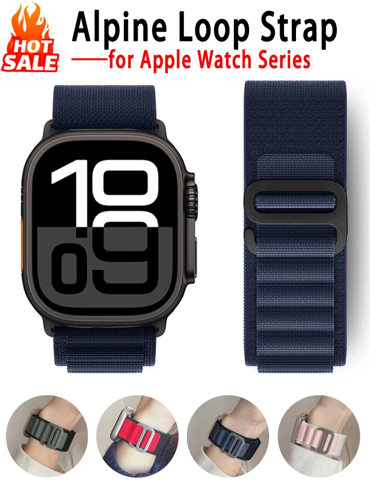 RUNHX Нейлоновый ремешок Alpine Loop для Apple Watch