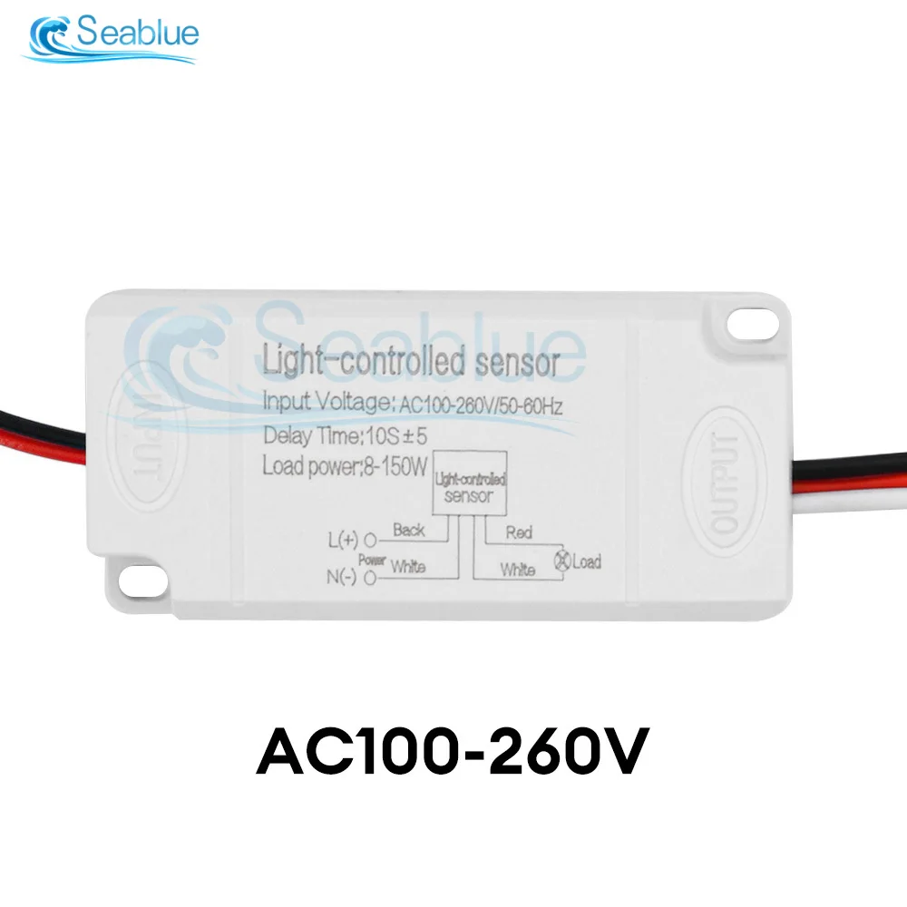 

Мини - фотоэлектрический датчик с управлением светом Переключатель наружная защита от дождя и мин Интеллектуальный датчик задержки DC 12V 24V AC 100 - 260V