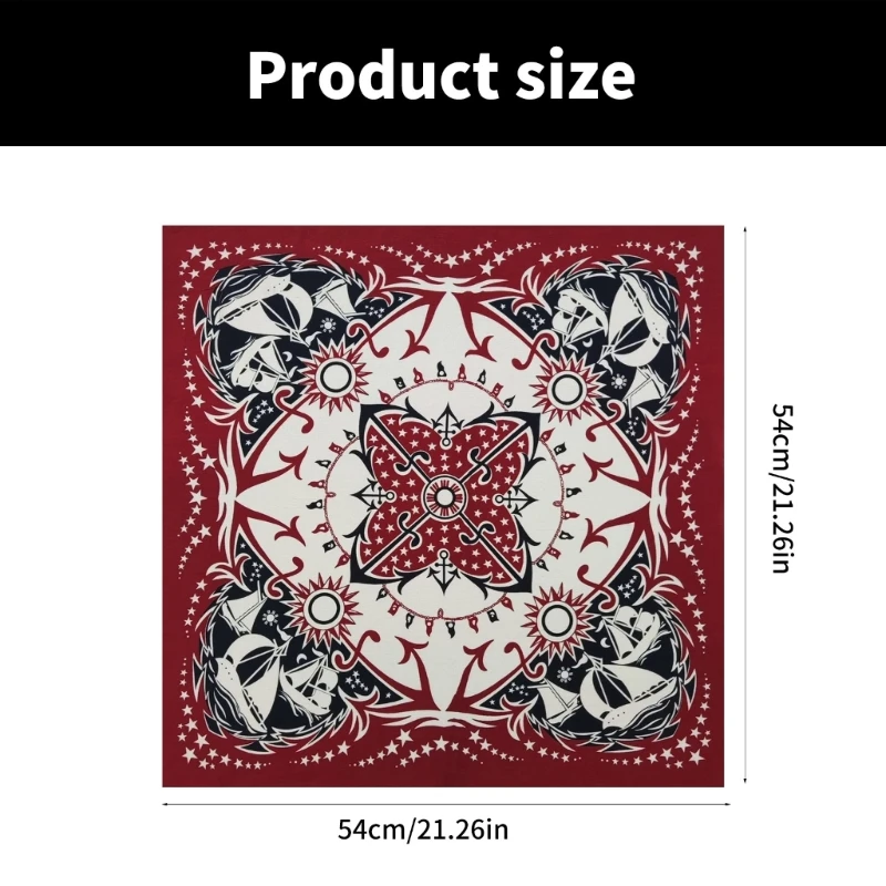 Парусный платок с цифровым принтом банданы в стиле хип-хоп музыкальный фестиваль