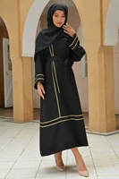 eid muslim fashion women islamic dress hijab arabic black abaya dubai turkey modest clothes vestido arabe mujer moroccan kaftan