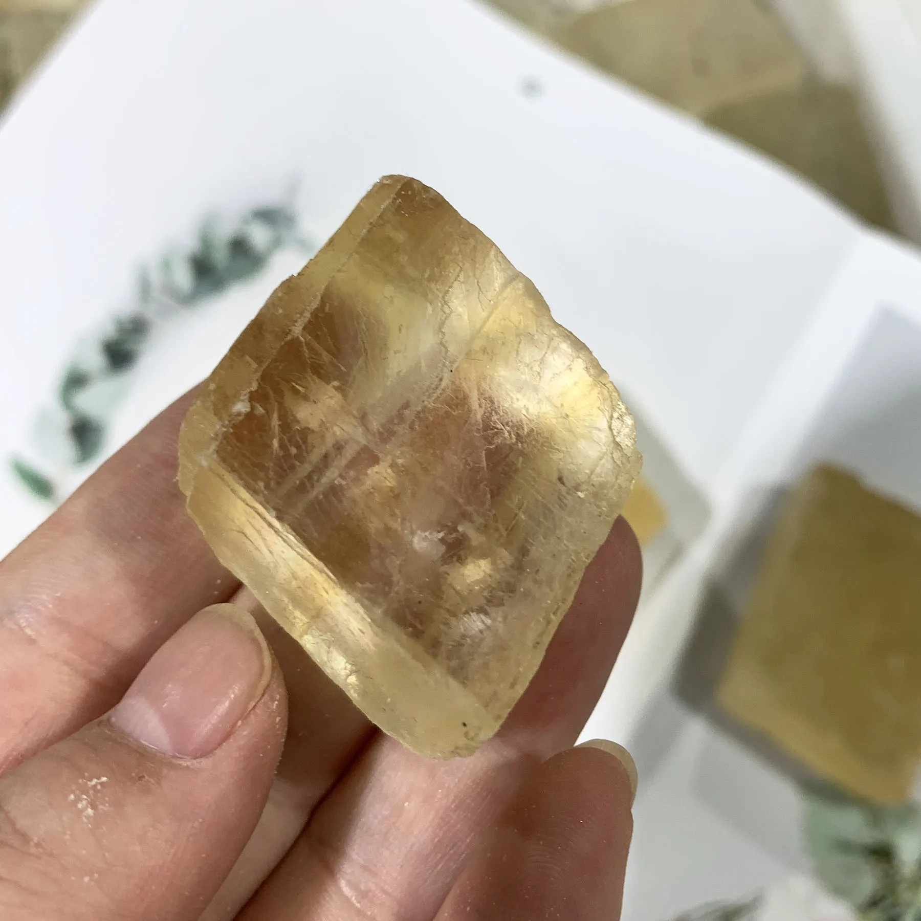 

Natural Yellow Calcite Block Quartz Crystal Stone Healing Mineral Specimen For Home Decor