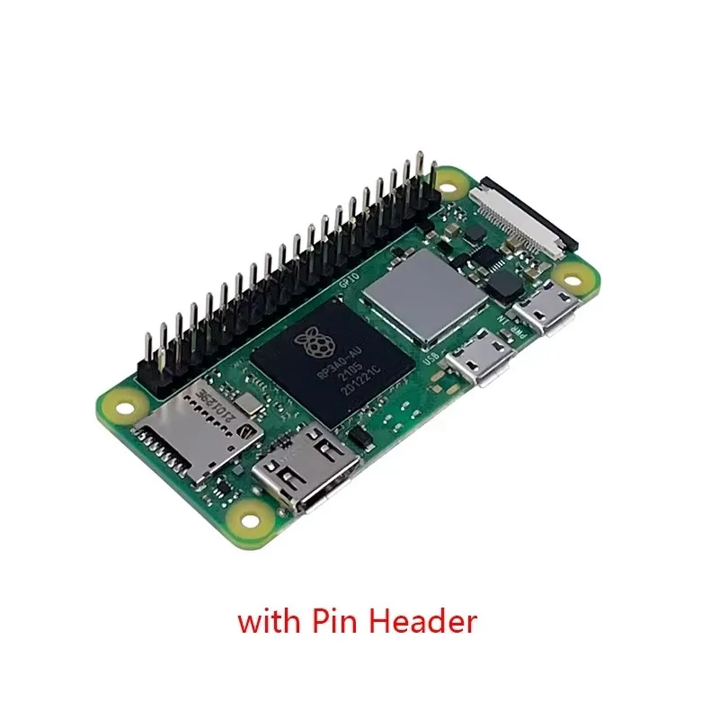 Фото BoMaS Raspberry Pi Zero 2W, 1 ГГц, четырехъядерный 64-битный процессор Arm Cortex-A53, 512 МБ SDRAM, Bluetooth BLE и Wi-Fi, Pi 0 2 W с корпусом и пин-коннекторами №4