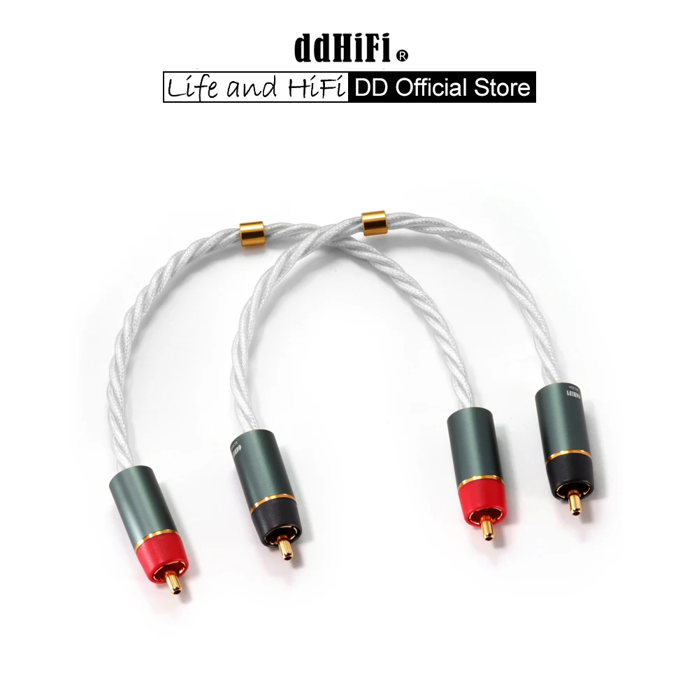 Кабель сигнала DD ddHiFi RC20A RCA с проводником PCOCC для подключения настольных DACs и