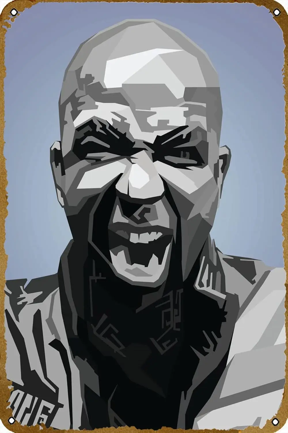 Tech N9ne WPAP Popart Музыкальный постер Ретро Металлическая банка Винтажная вывеска 12 х 8