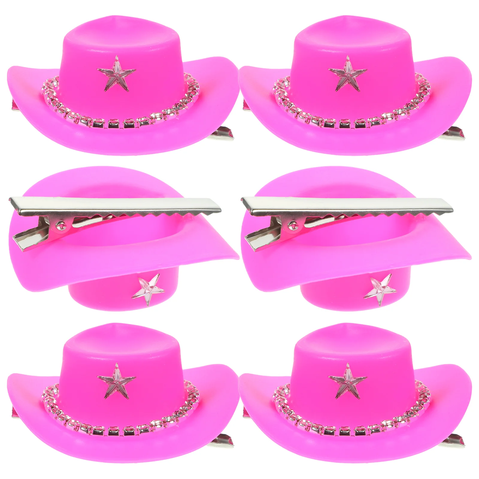 

Accessories Cowboy Hat Hair Pins Cap Hairpins Clip Women Clips Decorative Girl Pink Hats