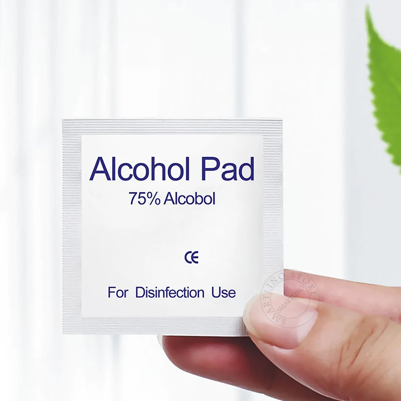 Спиртовая влажная салфетка 75% изопропиловая одноразовая дезинфекция заменяемая