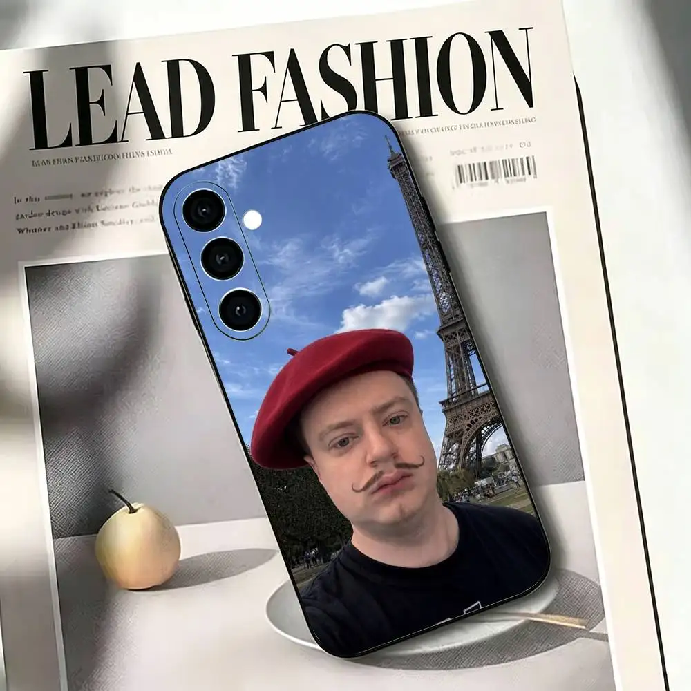 Фото Чехол для телефона T-trash Streamer Mellstroy, черный, силиконовый, мягкий, для Samsung A73, A72, A71, A70, A53, A52, A51 №4