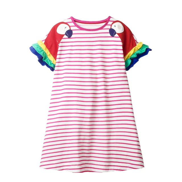 Little maven Summer Dress for New Year 2023 Cotton Children Casual Vestidos Clothes Lovely for Kids 2-7 year 2