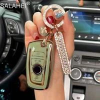 tpu car key case cover for bmw x3 x5 x6 f30 f34 e60 e90 f10 e34 e36 f20 g30 f15 f16 1 3 5 7 series with phone number keychain