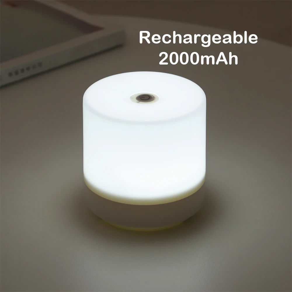 

Белый сенсорный ночник USB зарядка детский