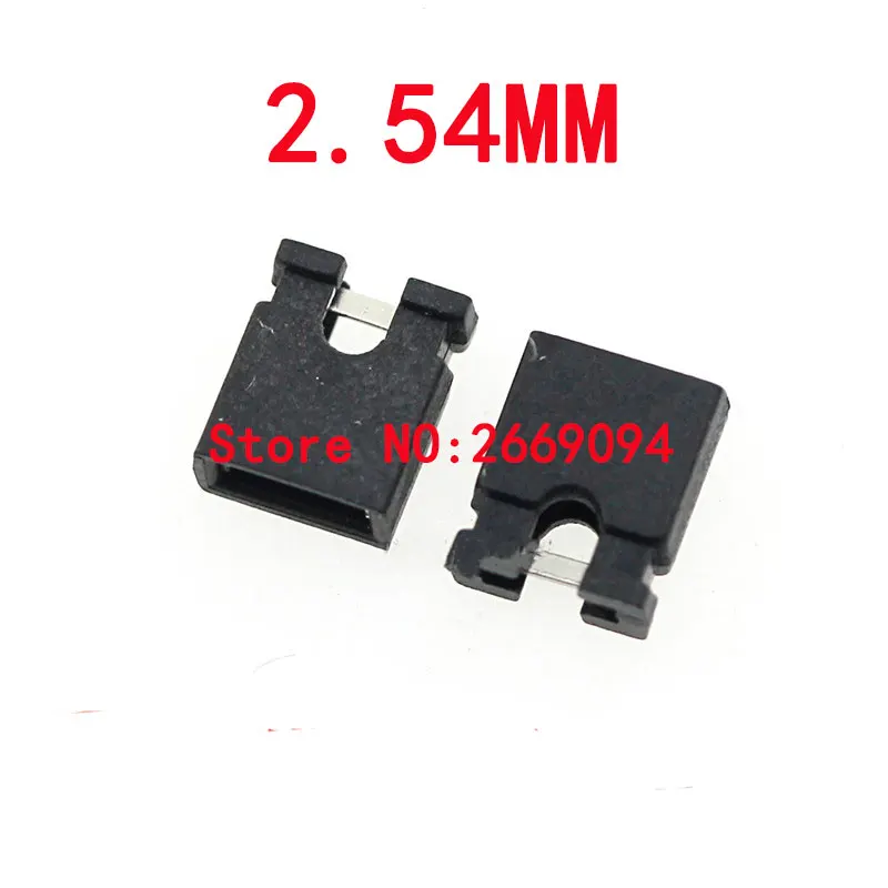 

2.54mm Standard Circuit Board Jumper Cap Shunts Short Circuit Cap Computer Jumpers Shunt Cap 1000pcs/lot