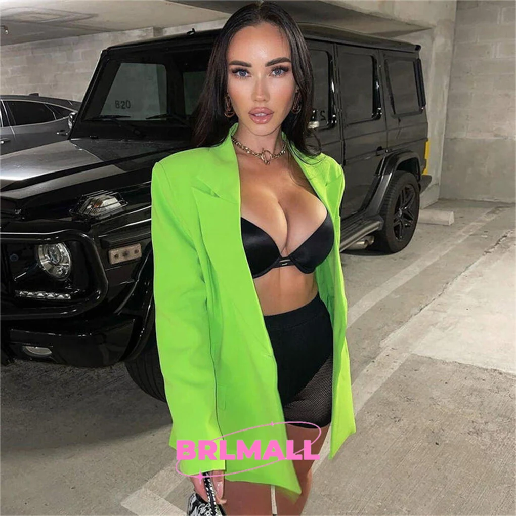 

Chic Women Suit Coat Solid Jacket Single One Button Sexy Blazer Party Prom Dress Wear Celebrity Suit Jacket Plus Size