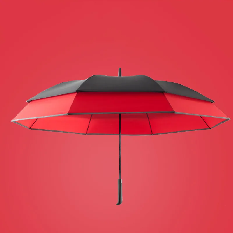Luxury Automatic Big Size Umbrella Windproof Heavy Rains Strong Umbrella with Long Handles for Men Paraguas Plegable Rain Gear