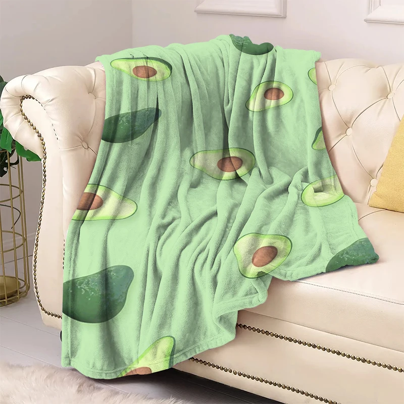 

Avocado Decorative Bed Blankets for Winter Cute Summer Blanket Bedspread the Throw Sofa Fluffy Soft Fleece Boho Custom Hairy Nap