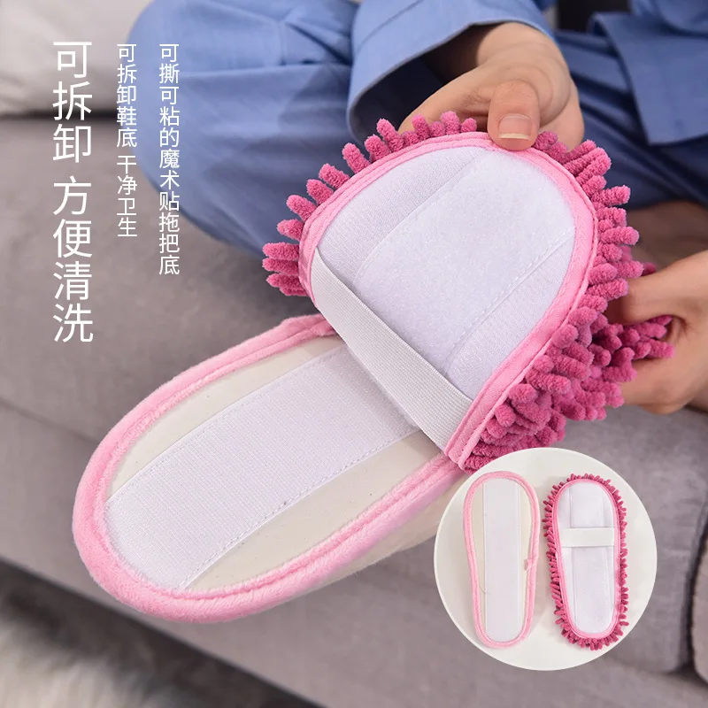 Winter New Designer House Mop Women Slippers Cute Cartoon Animal Bedroom Couples Shoes Indoor Warm Plush Ladies Fur Slippers