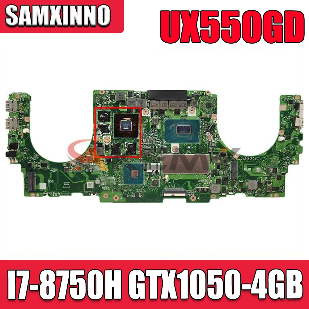 

UX550GD MB._8G/I7-8750H/AS Mainboard GTX1050-4GB For ASUS ZenBook Pro UX550G UX550GE UX550GD Laptop Motherboard