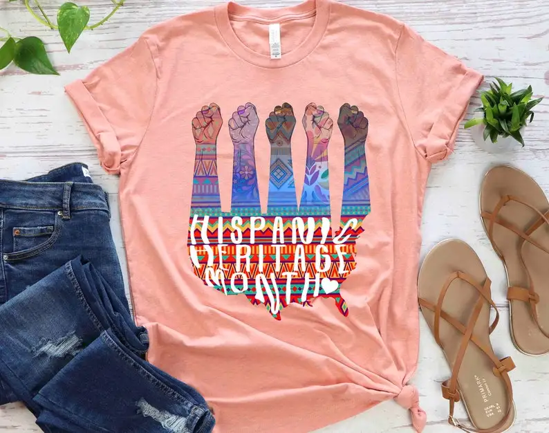 

National Hispanic Heritage Month Shirt, Hispanic Heritage, Hispanic Latina Shirt, Latina Power, All Hand Country, Latino Latina