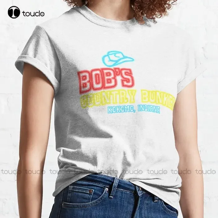 Футболка Bob'S Country Bunker Neon Sign The Blues Brothers мужские высокие футболки с круглым
