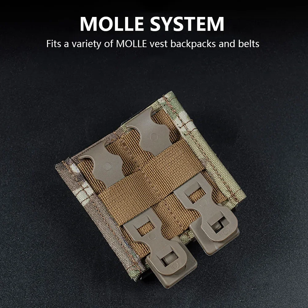 Тактический Пистолет Журнал Сумка быстрая 9 мм Одиночная Магнитная сумка двойной