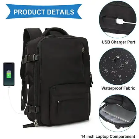 

Travel Backpack Women, Carry On Backpack Men,Hiking Backpack Waterproof Outdoor Sports Rucksack Casual Daypack School Laptop Bag