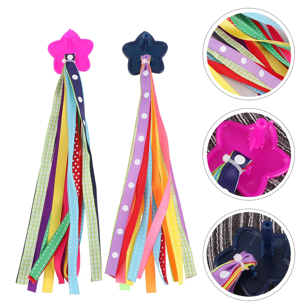 

Bike Streamers Girls Handlebar Accessories Ribbons Kids Scooter Tassels Tassel Ribbon Grips Handles S Decoration Boys Streamer