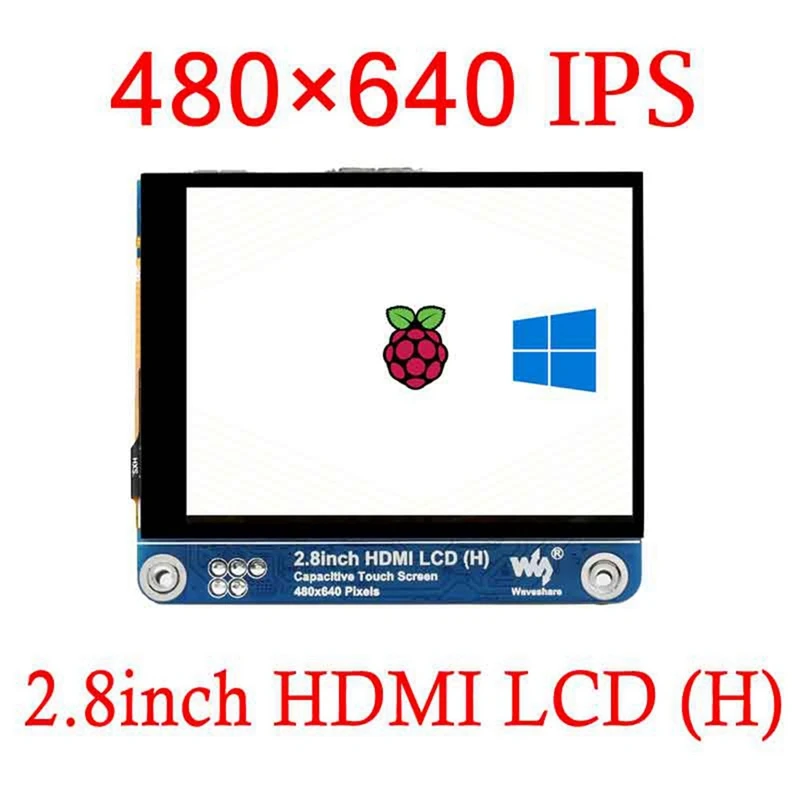 Фото ЖК-дисплей HDMI Waveshare 2.8 дюйма с сенсорным экраном совместимый 480x640 для Raspberry Pi 4B 3B+ и Jetson Nano ЖК-дисплей HDMI Waveshare 2.8 дюйма с сенсорным экраном совместимый 480x640 для Raspberry Pi 4B 3B+ и Jetson Nano