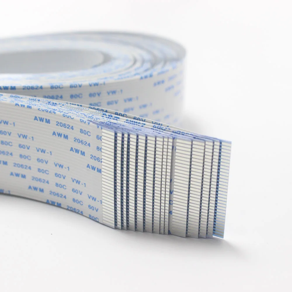 

1 шт. 1 м плоский гибкий кабель FFC FPC ЖК-кабель AWM 20624 80C 60V VW-1 FFC-1.0MM 4 ~ 60P для выдвижного ящика, разъем Calmshell