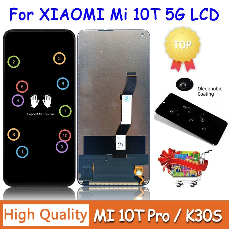6 67 ''OEM для Xiaomi Mi 10T 5G Pro ЖК-дисплей M2007J3SG запасные части Redmi K30s M2007J3SC