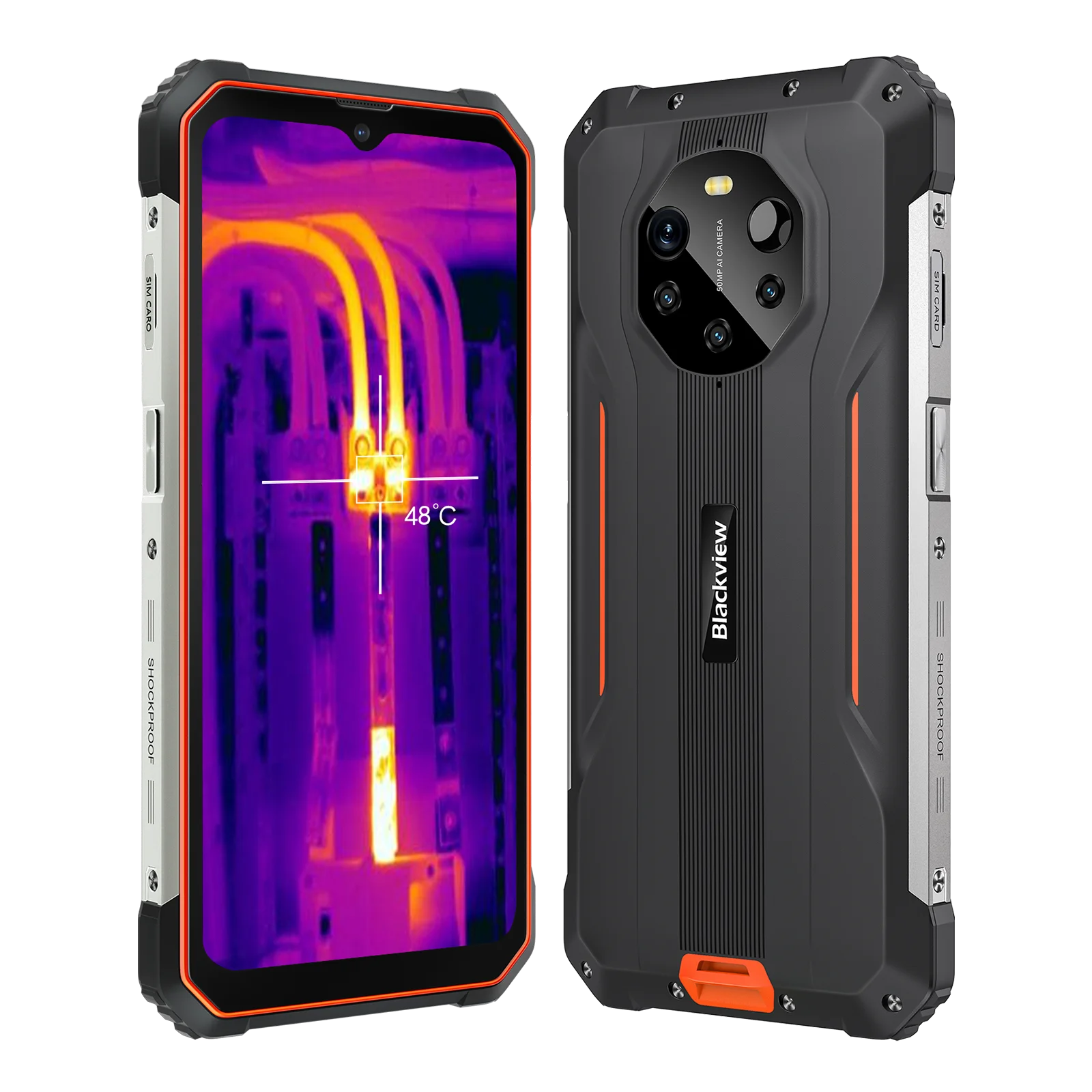 

Смартфон Blackview BL8800 Pro, телефон с защитой от ультрафиолета, 6,58 дюйма, 8 + 128 ГБ, 8380 мАч