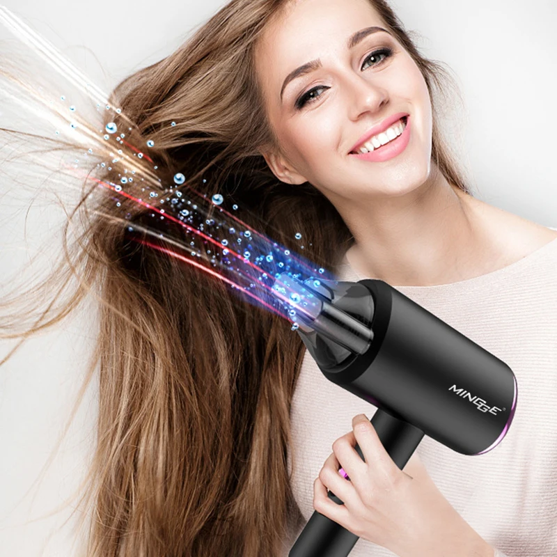 

Professional Salon Hair Dryer 1800W 2 In 1 Hot &Cold Wind Negative Ionic Electric Blow Dryers Strong Wind Fast Shipping