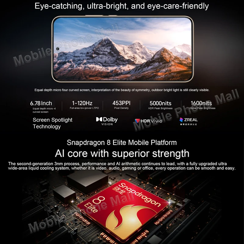 Оригинальный мобильный телефон Magic 7 5G AI 6 78 дюйма OLED экран 120 Гц камера Snapdragon 8 Elite 50