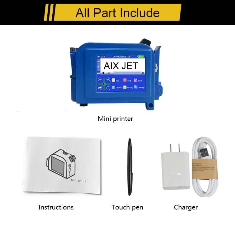 Ручной Мини-кодер для срока годности бутылок из ПЭТ портативный струйный принтер
