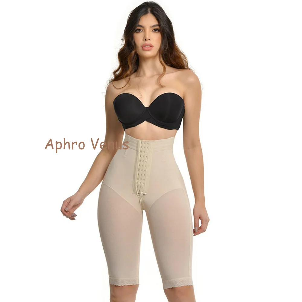 Fajas Colombianas Compression Shapewear Open Bust Tummy Control with Zipper with Hook Butt Lifter Shapewear Panties