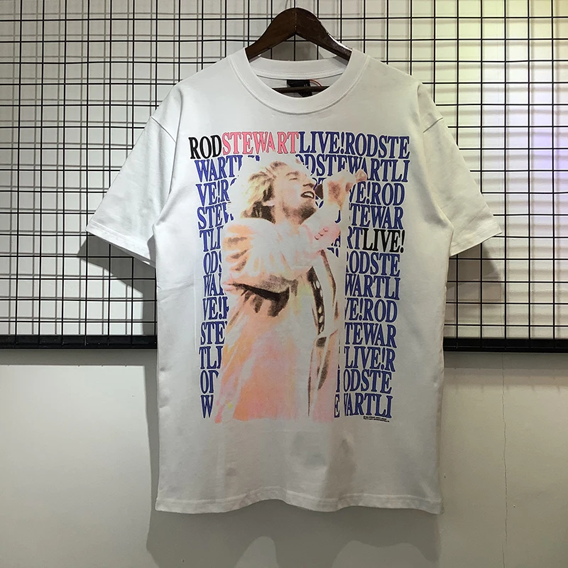 

Футболка мужская оверсайз с круглым вырезом, уличная одежда, повседневный топ в стиле хип-хоп, белая хлопковая рубашка в японском ретро стил...