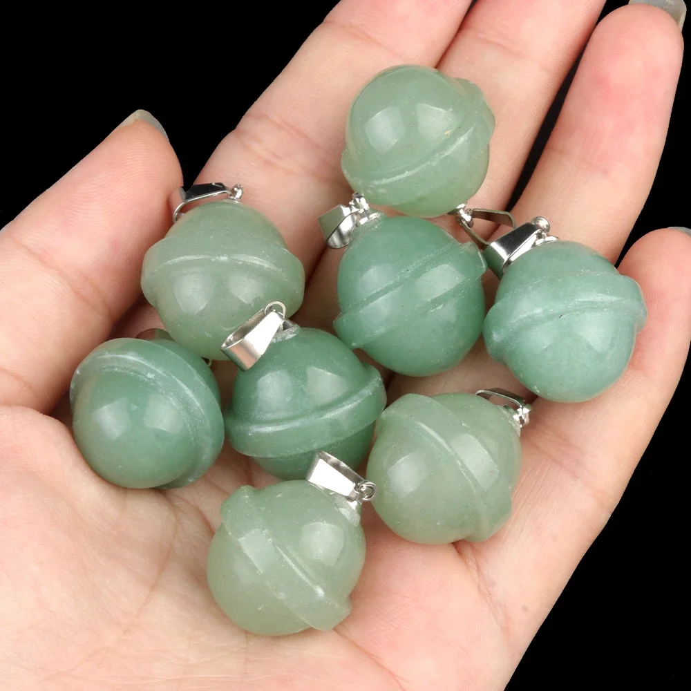 Подвески из натурального камня в форме планеты розовый кварц аметист тигровый