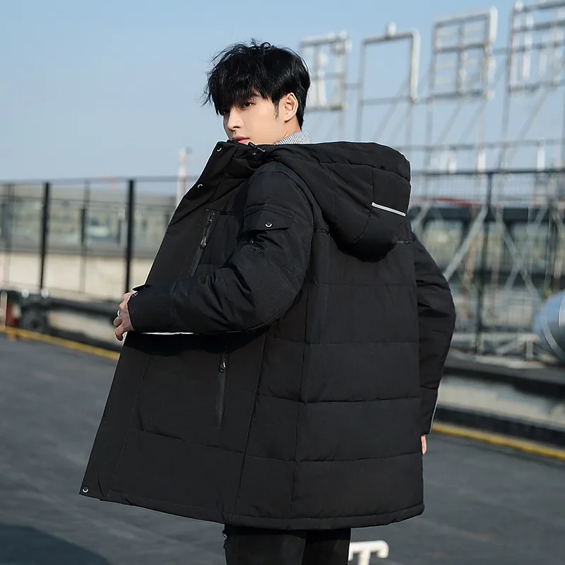 New Winter White Duck Down Jackets Men Hooded Winter Coat Men Thick Warm Fashion Down Coat Mens Brand Parka Plus Size 4XL