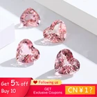 Натуральный драгоценный камень, морганит, розовый бриллиант, сапфировые бусы, сердце, для самостоятельной сборки ювелирных изделий, серебряное кольцо, серьги, ожерелье