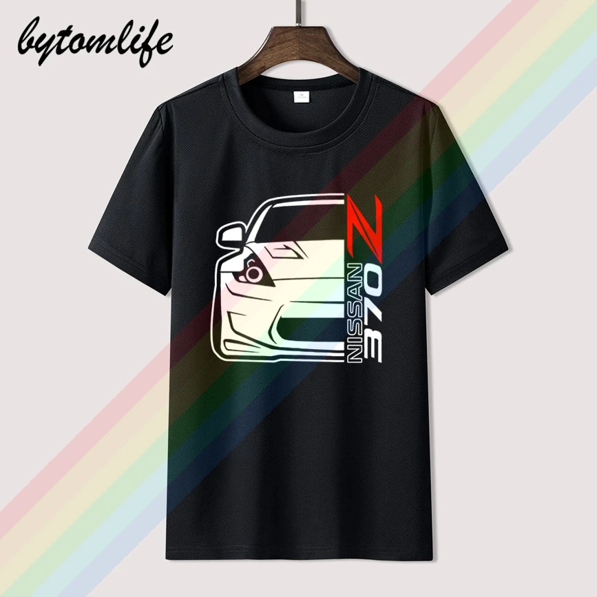 

New Nissan 370Z Car Racing Gildan Ultra Black Cotton T-Shirt