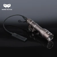 tactical sf m600 m600b weapon scout light led mini m600c torch lanterna hot button remote switch picatinny mount for outdoor